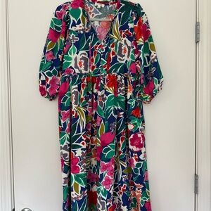 Umgee Colorful Floral Dress